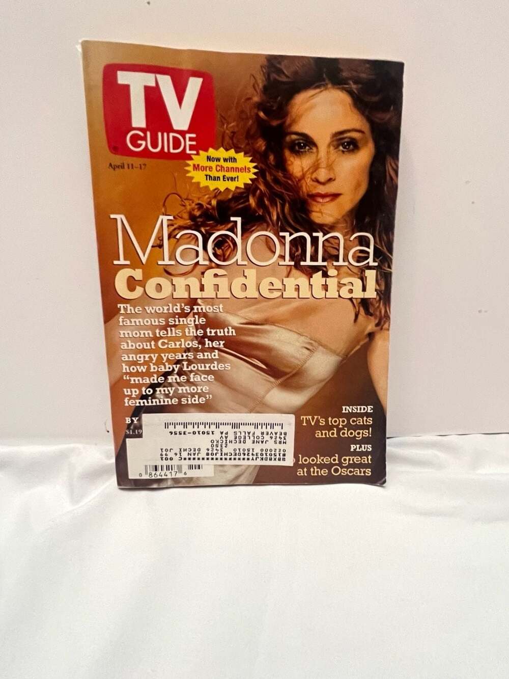 TV Guide Magazine April 11-17, 1998 Madonna Confidential Cover
